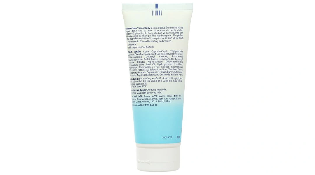 Kem Bepanthen Sensidaily dưỡng ẩm dịu nhẹ, giúp da không bị khô, bong tróc tuýp 200ml - 9
