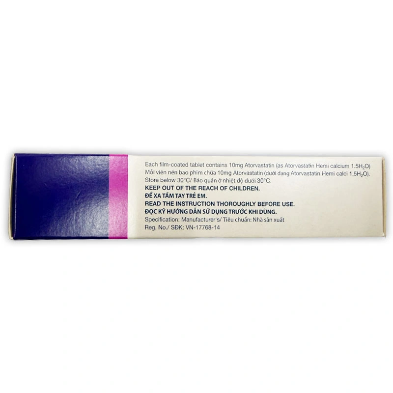 Lipitor 10mg trị rối loạn mỡ máu (3 vỉ x 10 viên) - 3