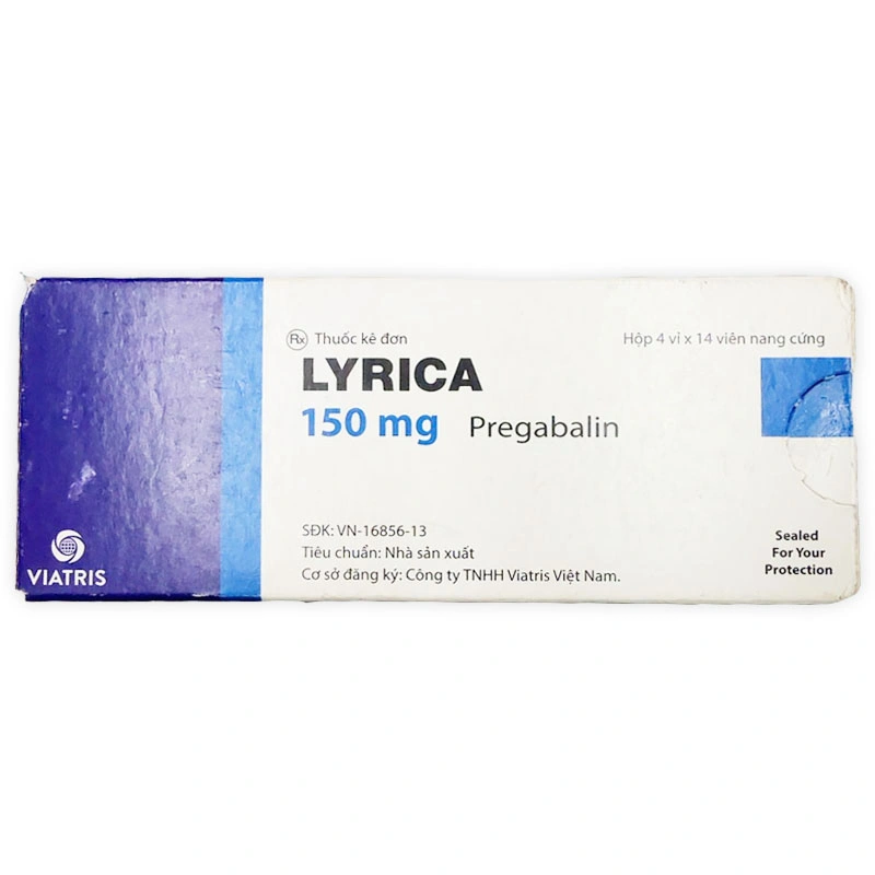 Lyrica 150mg trị động kinh, đau dây thần kinh (4 vỉ x 14 viên) - 1