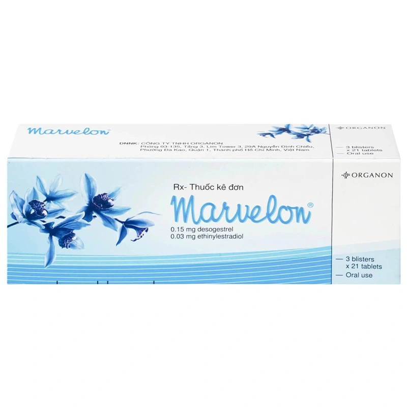 Marvelon Bayer 0,15mg/0,03mg tránh thai hàng ngày (3 vỉ x 21 viên) - 1