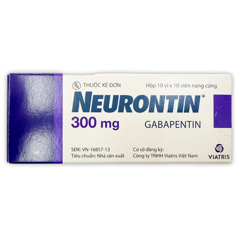 Neurontin 300mg trị động kinh, đau dây thần kinh (10 vỉ x 10 viên) - 1