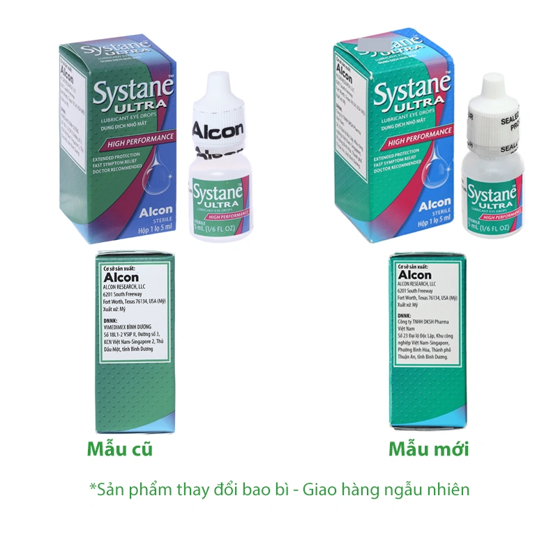Dung dịch nhỏ mắt Systane Ultra giảm các chứng kích ứng mắt, khô mắt chai 5ml - 
