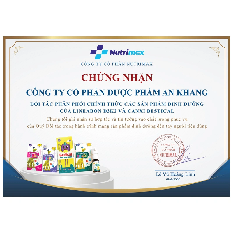 Thực phẩm bảo vệ sức khoẻ: LineaBon K2 + D3 - 3