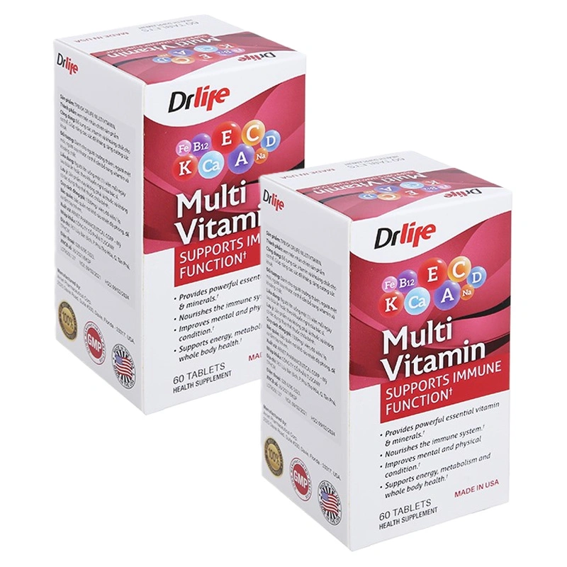 Combo 2 hộp Drlife Multivitamin hỗ trợ nâng cao sức đề kháng hộp 60 viên - 