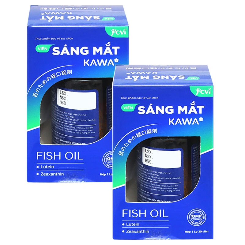 Combo 2 hộp Viên Sáng Mắt Kawa hộp 30 viên - 