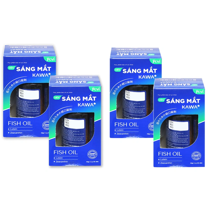 Combo 4 hộp Viên Sáng Mắt Kawa hộp 30 viên - 