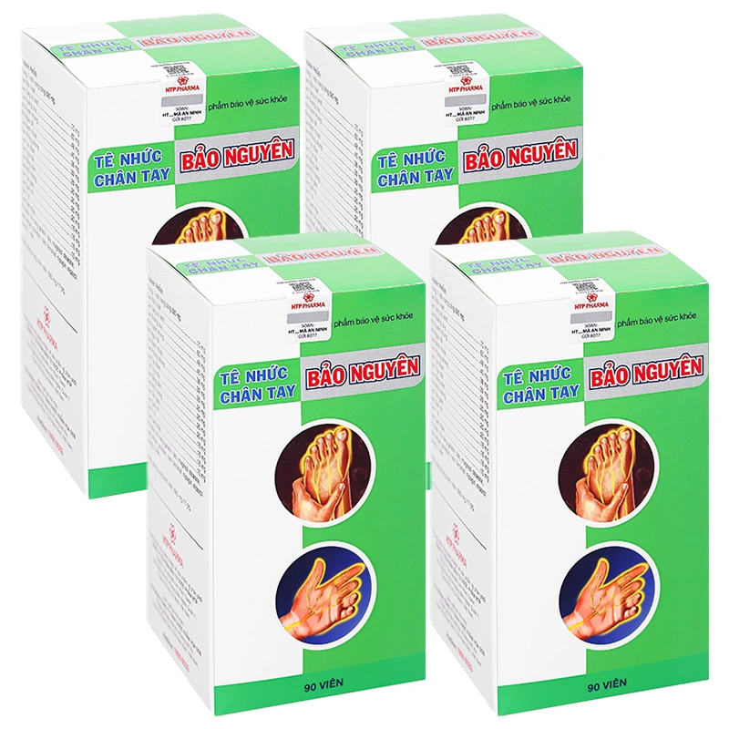 Combo 4 hộp viên uống tê nhức chân tay Bảo Nguyên hộp 90 viên - 