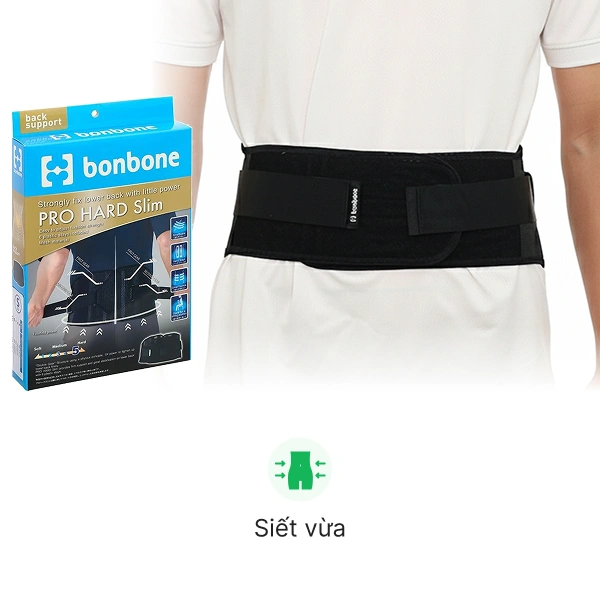 Đai lưng - cột sống Bonbone Pro Hard Slim size S