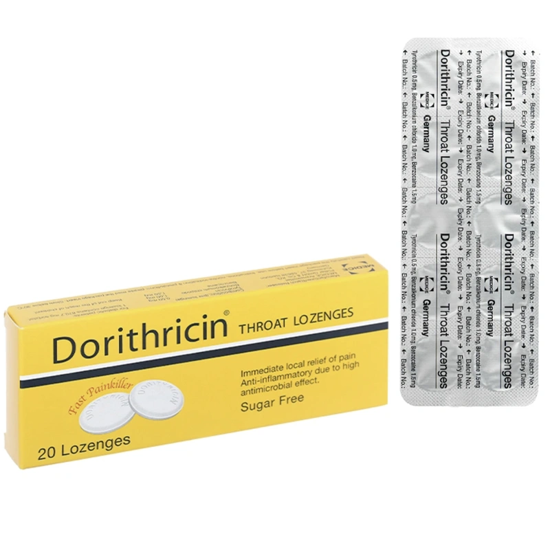 Viên ngậm Dorithricin trị viêm họng, đau họng (2 vỉ x 10 viên) - 2