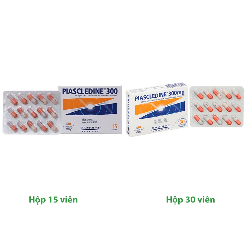Piascledine 300 trị thoái hóa xương khớp (1 vỉ x 15 viên) - 