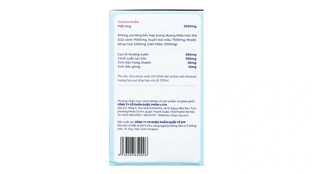 Combo 4 hộp Bổ Phế Jv 10ml hộp 20 ống - 4