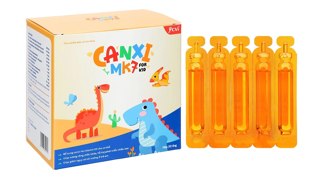 Combo 2 hộp Canxi MK7 for Kid hộp 20 ống x 10ml - 1