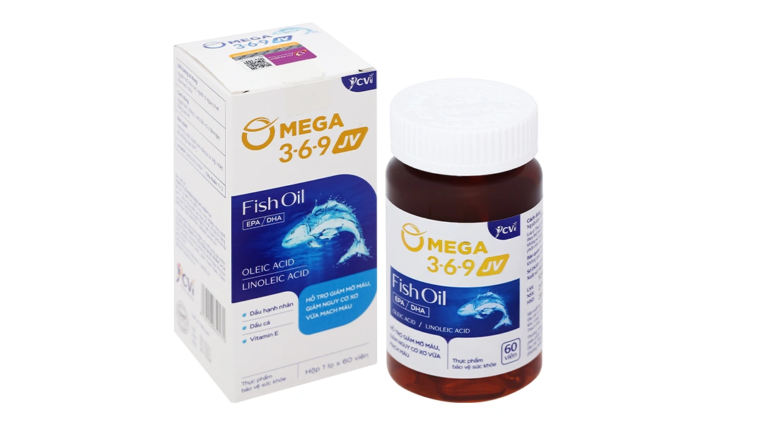 Combo 4 hộp Omega 3-6-9 JV lọ 60 viên - 1