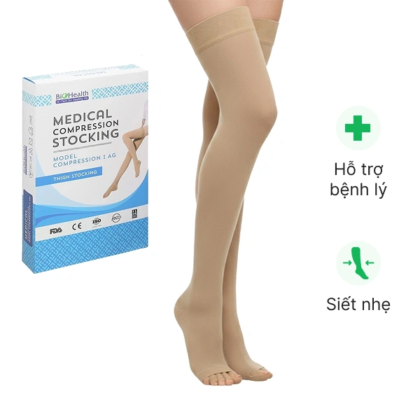 Vớ đùi y khoa Biohealth Compression I AG size M