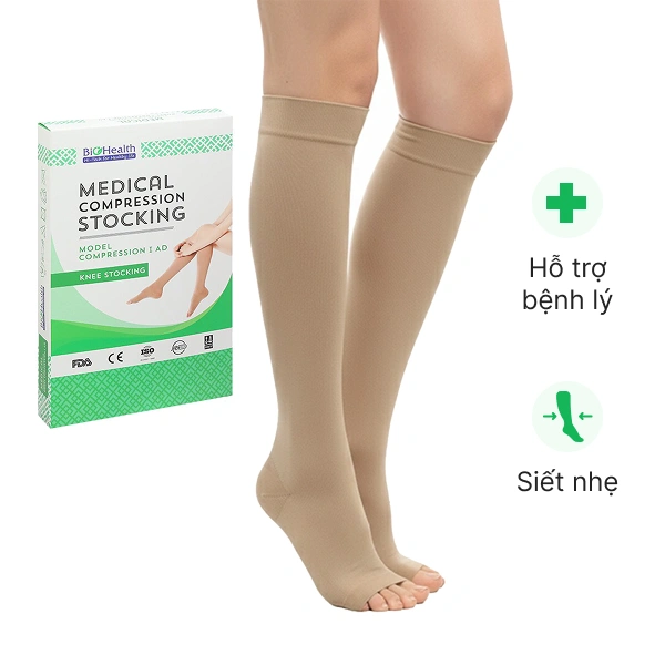 Vớ gối y khoa Biohealth Compression I AD size M