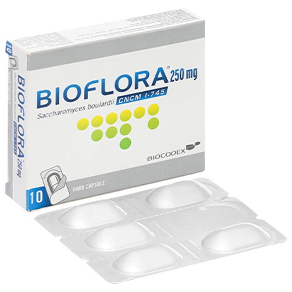 Bioflora 250mg Biocodex điều trị tiêu chảy, viêm đại tràng
