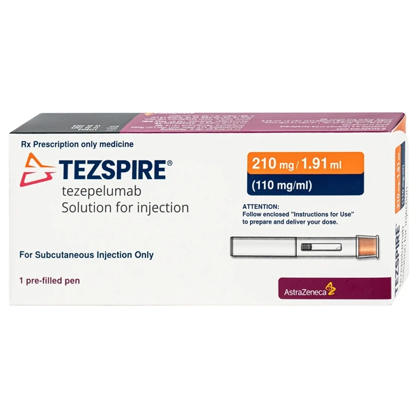 Bút tiêm dung dịch Tezspire 210mg/1.91ml điều trị duy trì bệnh hen
