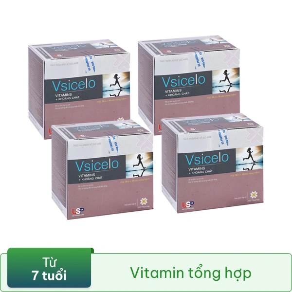 Combo 4 hộp Vsicelo hộp 100 viên