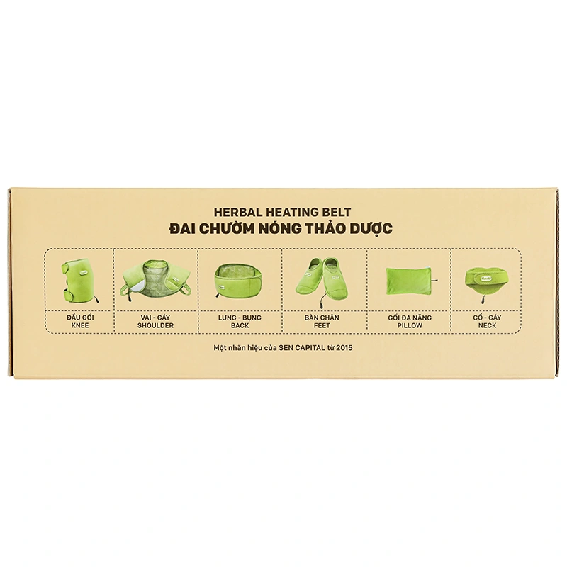 Đai chườm thảo dược nóng bằng điện Hapaku cho lưng, bụng (20cm x 120cm) - 9