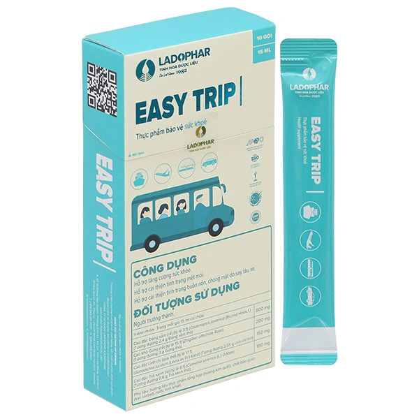 Easy Trip hỗ trợ cải thiện buồn nôn, chóng mặt do say tàu xe