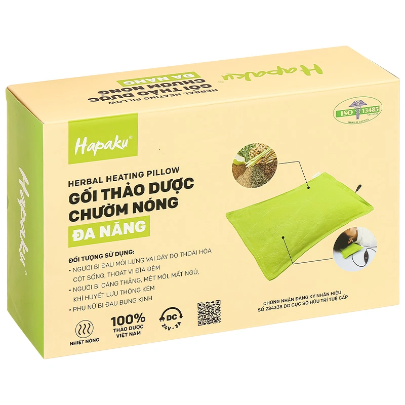 Gối chườm thảo dược nóng bằng điện Hapaku (24cm x 34cm) - 5