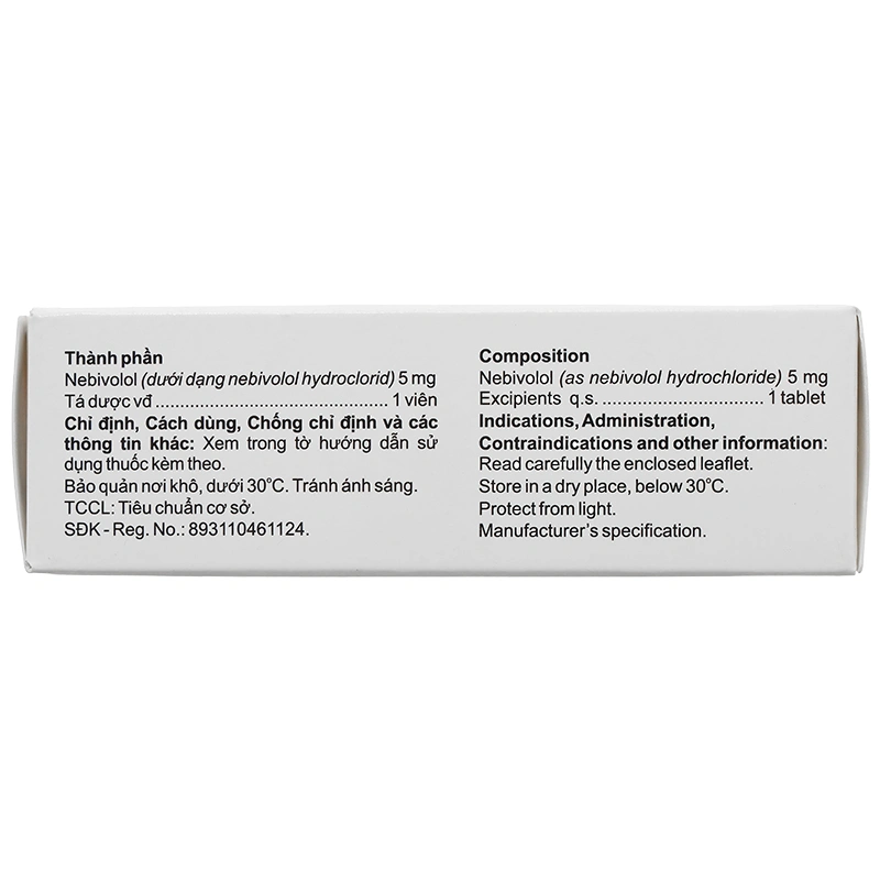 Mibelet 5mg điều trị tăng huyết áp vô căn, suy tim (3 vỉ x 14 viên) - 10