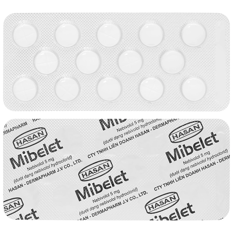 Mibelet 5mg điều trị tăng huyết áp vô căn, suy tim (3 vỉ x 14 viên) - 14