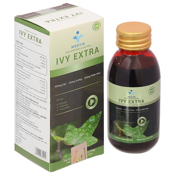 Ivy Extra hỗ trợ giảm ho, long đờm