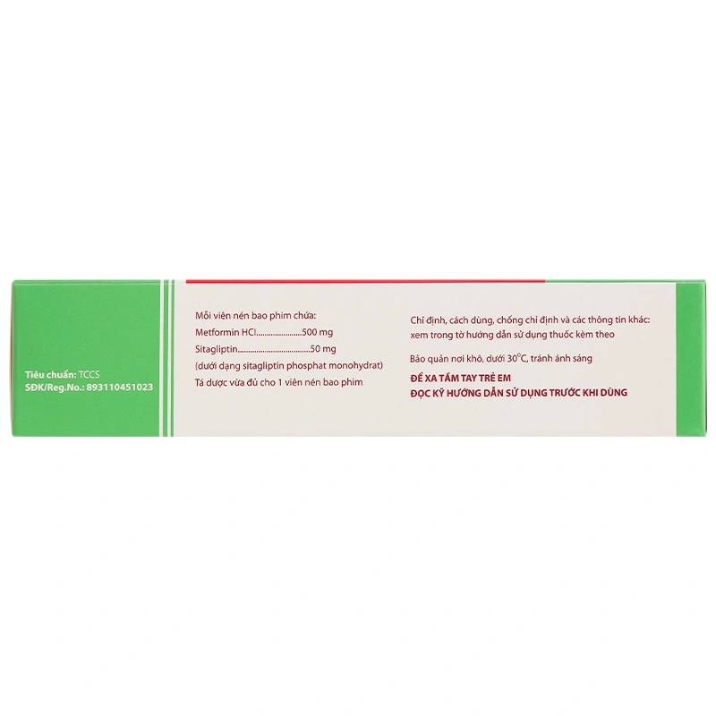 Sitomet BD 50/500 điều trị đái tháo đường tuýp 2 (3 vỉ x 10 viên) - 14