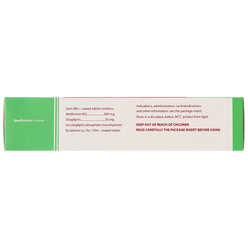 Sitomet BD 50/500 điều trị đái tháo đường tuýp 2 (3 vỉ x 10 viên) - 15