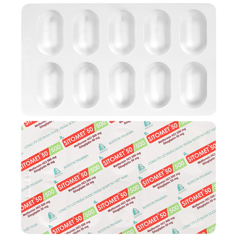 Sitomet BD 50/500 điều trị đái tháo đường tuýp 2 (3 vỉ x 10 viên) - 19