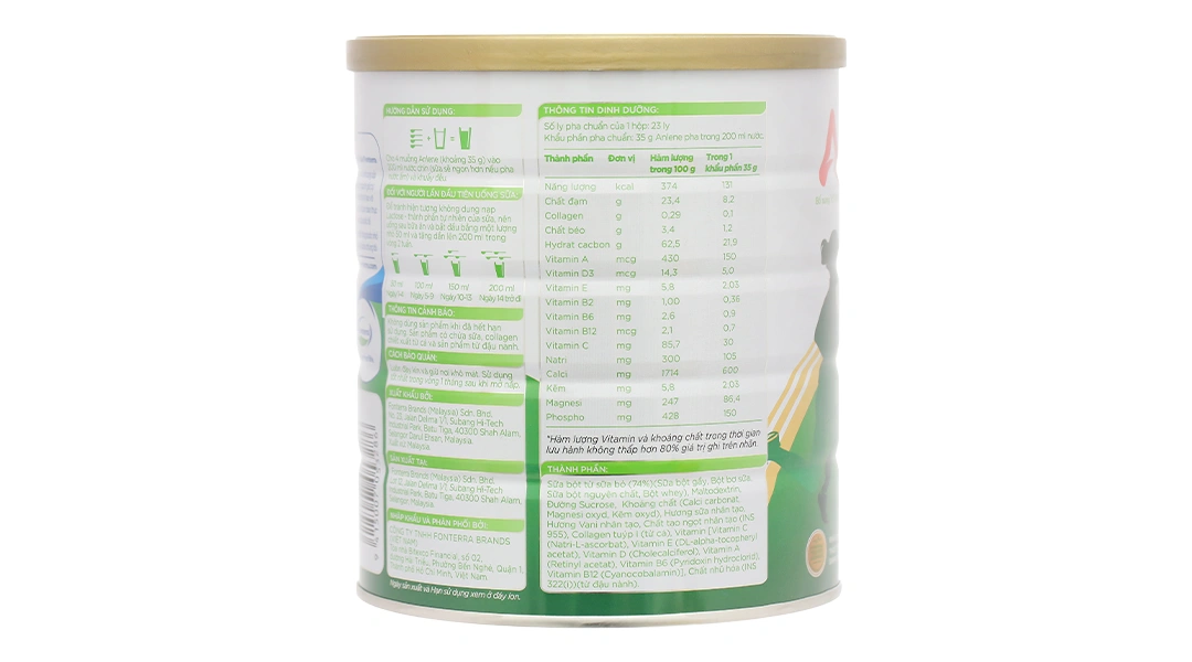 Sữa bột Anlene Gold 3X hương Vani lon 800g - 1