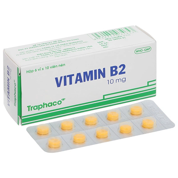 Vitamin B2 Traphaco 10mg dự phòng và điều trị thiếu vitamin B2