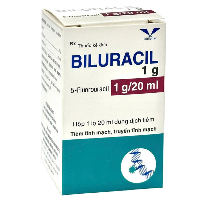 Dung dịch tiêm Biluracil 1g/20ml điều trị carcinom vú, dạ dày, đại tràng chai 20ml - 1