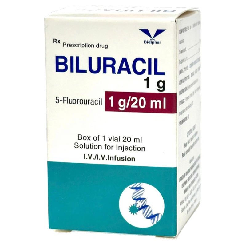 Dung dịch tiêm Biluracil 1g/20ml điều trị carcinom vú, dạ dày, đại tràng chai 20ml - 2