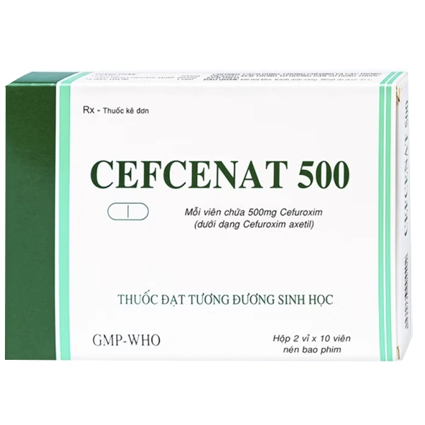 Cefcenat 500 điều trị nhiễm khuẩn