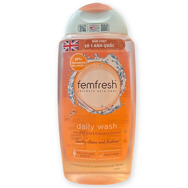 Dung dịch vệ sinh phụ nữ Femfresh Daily Wash giúp làm sạch, khử mùi