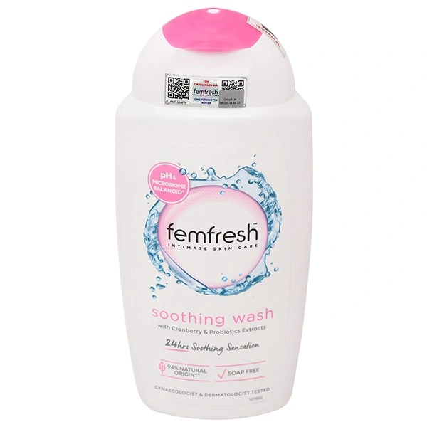 Dung dịch vệ sinh phụ nữ Femfresh Soothing Wash làm sạch, diệt khuẩn