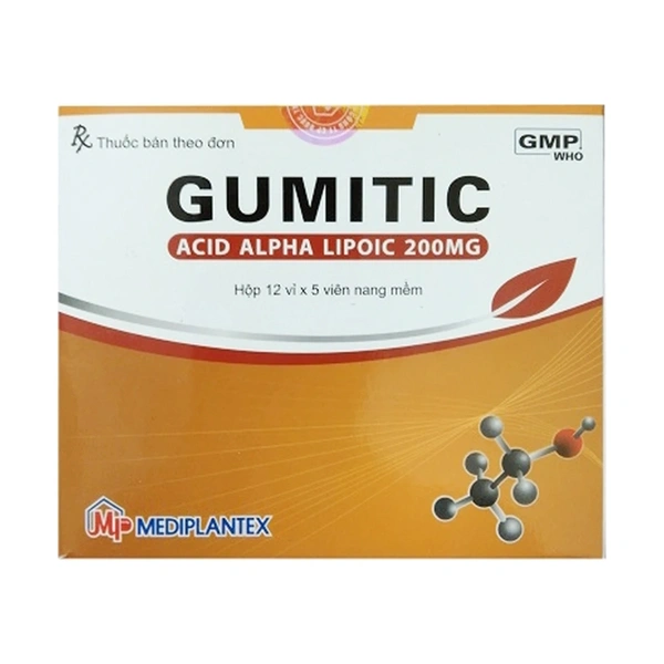 Gumitic 200mg điều trị rối loạn cảm giác do viêm đa dây thần kinh đái tháo đường