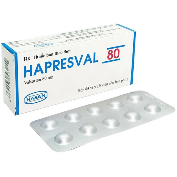 Hapresval 80 điều trị tăng huyết áp, suy tim sung huyết