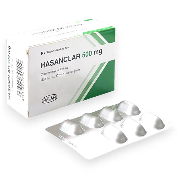 Hasanclar 500mg điều trị nhiễm khuẩn, nhiễm trùng