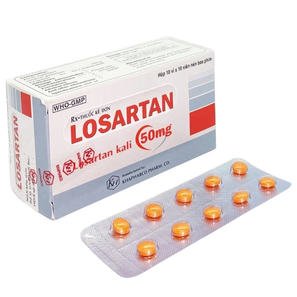 Losartan Khapharco 50mg điều trị tăng huyết áp, suy tim