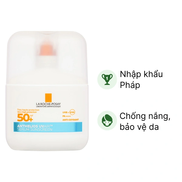 Serum chống nắng La Roche Posay Anthelios UVAIR SPF50+ thoáng nhẹ, kiềm dầu