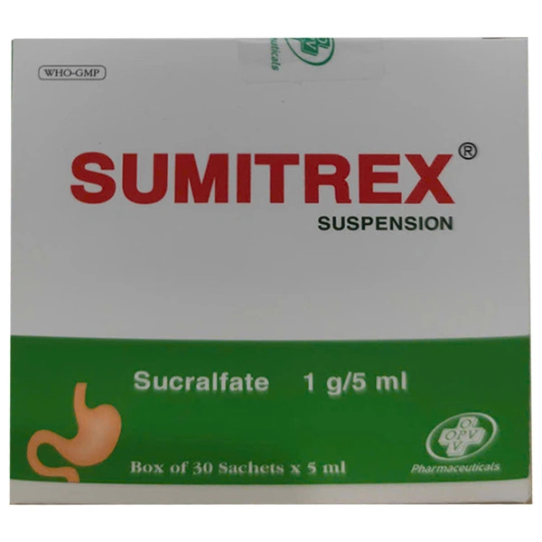 Hỗn dịch uống Sumitrex 1g/5ml trị loét dạ dày, tá tràng