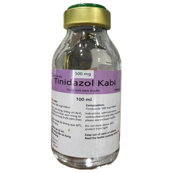 Dung dịch tiêm truyền Tinidazol Kabi 500mg/100ml trị nhiễm khuẩn