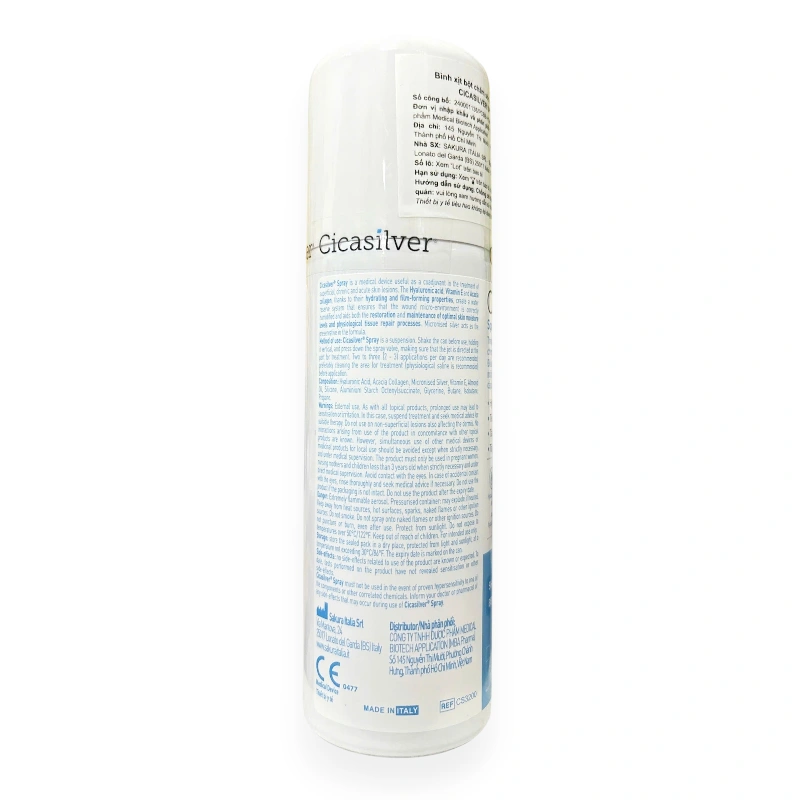 Xịt vết thương Cicasilver Spray hỗ trợ phục hồi và thúc đẩy lành vết thương chai 125ml - 4