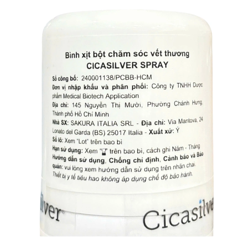 Xịt vết thương Cicasilver Spray hỗ trợ phục hồi và thúc đẩy lành vết thương chai 125ml - 5