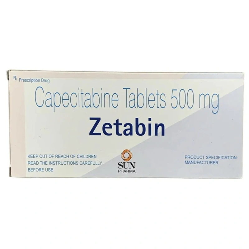 Zetabin 500mg điều trị ung thư đại tràng, ung thư vú, ung thư dạ dày (10 vỉ x 10 viên) - 