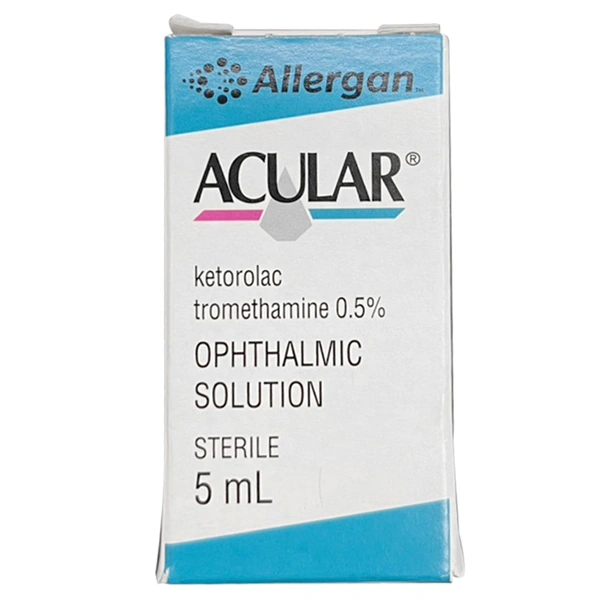 Thuốc nhỏ mắt Acular 0.5% điều trị ngứa mắt do viêm kết mạc dị ứng mùa, sau mổ