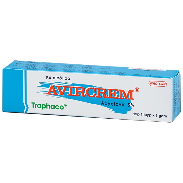 Kem bôi da Avircrem 5% hỗ trợ điều trị nhiễm virus
